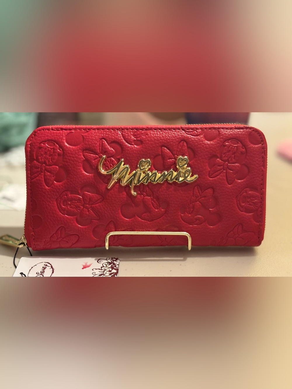 Minnie Mouse Loungefly embossed wallet NWT